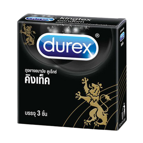 DUREX  ดูเร็กซ์ ถุงยางอนามัยคิงเทค 3 ชิ้น