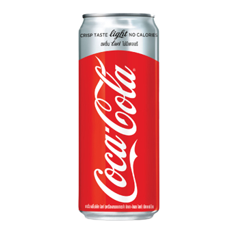 COKE LIGHT CAN 325 ML.