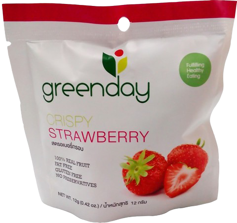 Greenday Crispy Strawberry 12g.