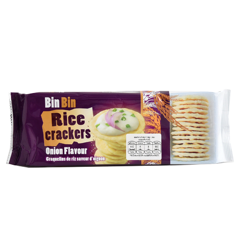 Bin Bin Rice Crackers Onion Flavor 100g | Villa Market