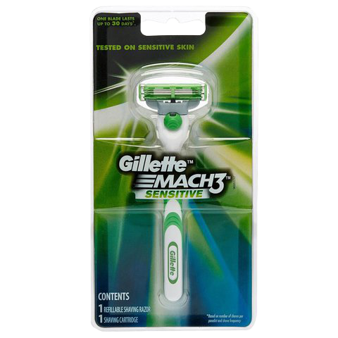 Gillette Mach3 Sensitive Razor 1Up 1Pk - Villa Market