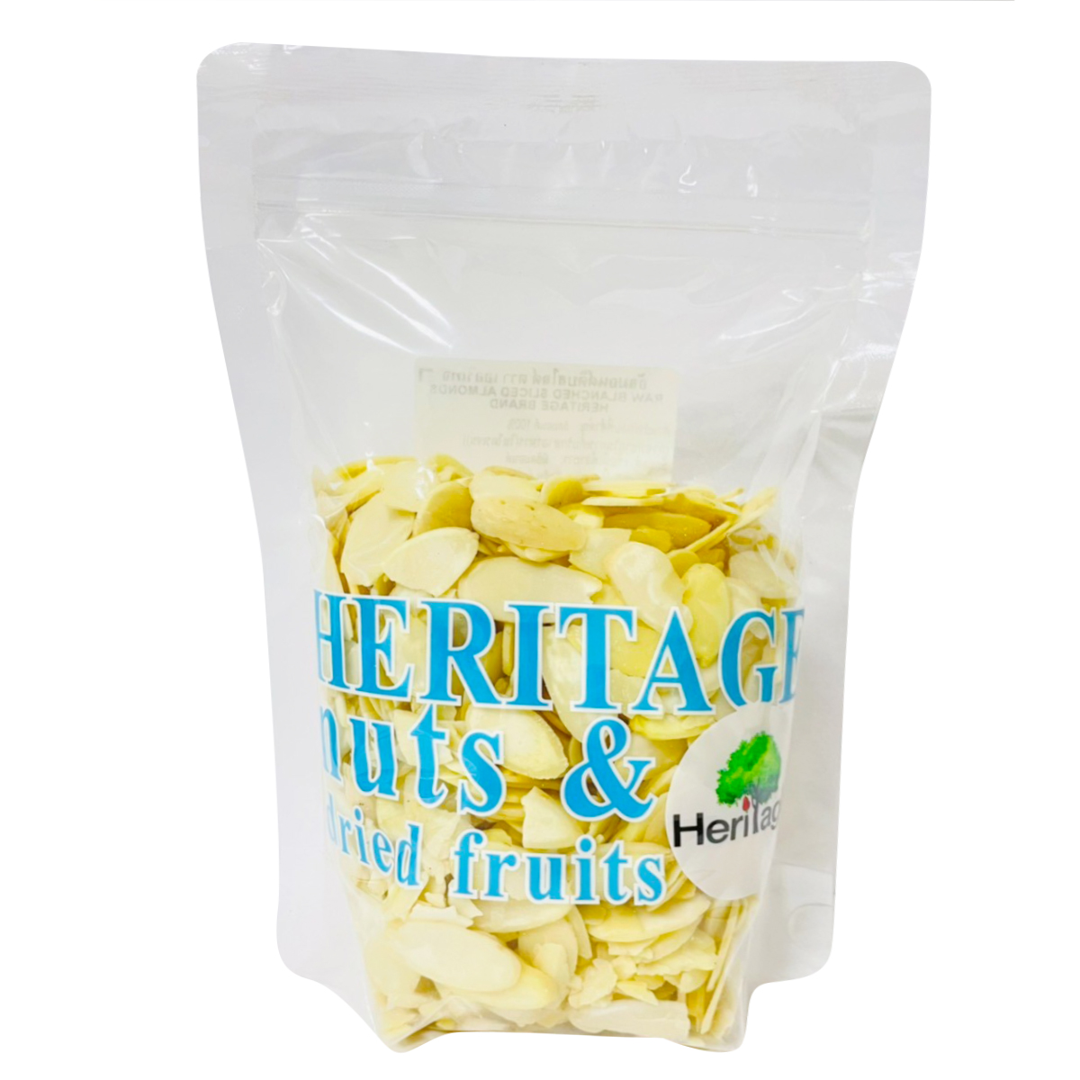 Heritage อัลมอนด์ดิบสไลด์ 250 g.