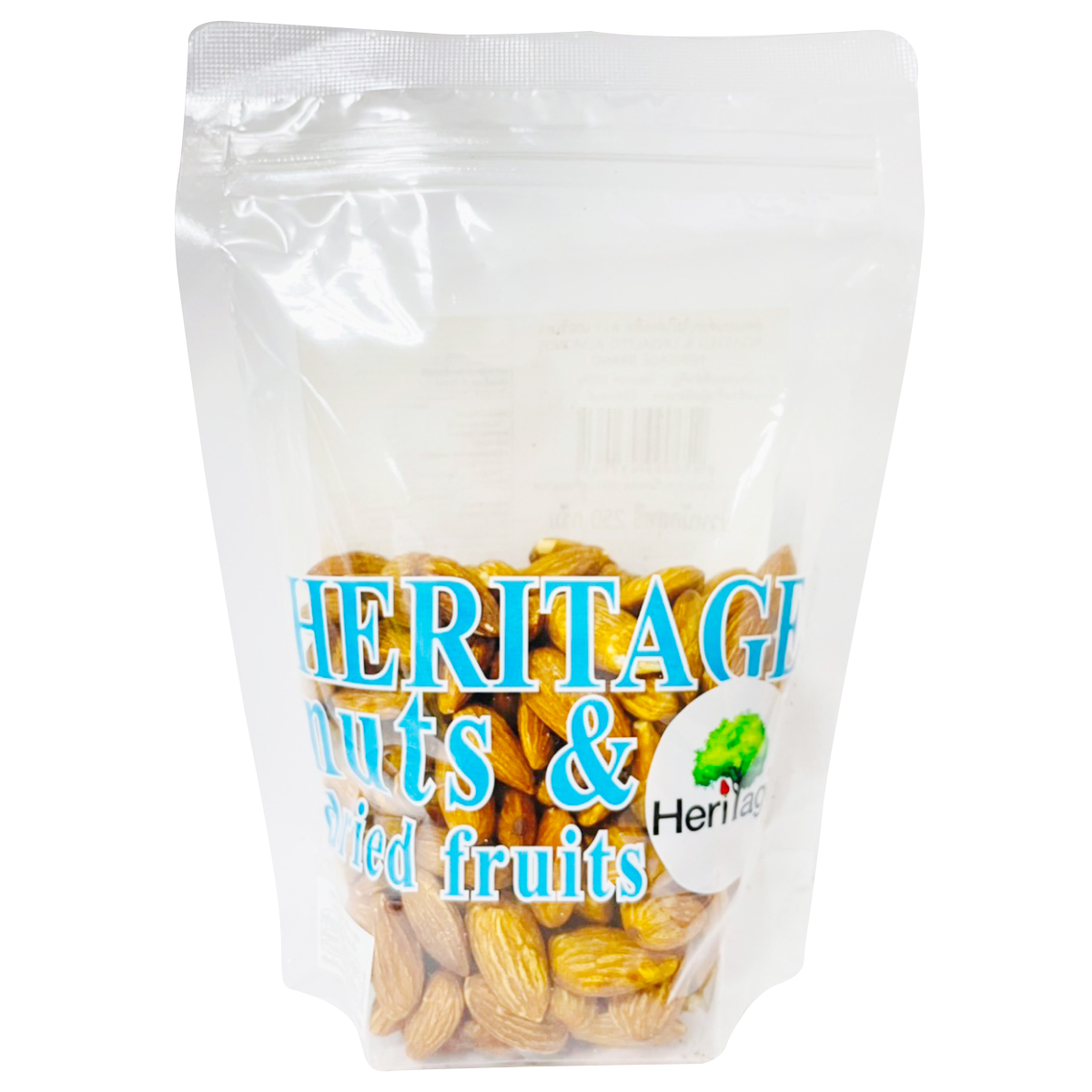 Heritage อัลมอนด์อบไม่ใส่เกลือ 250 g.