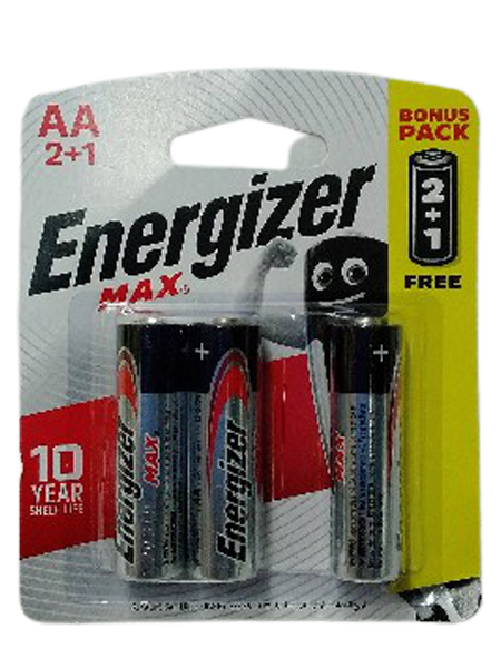 Energizer Max Aa Pck2 Free1 3Pcs - Villa Market