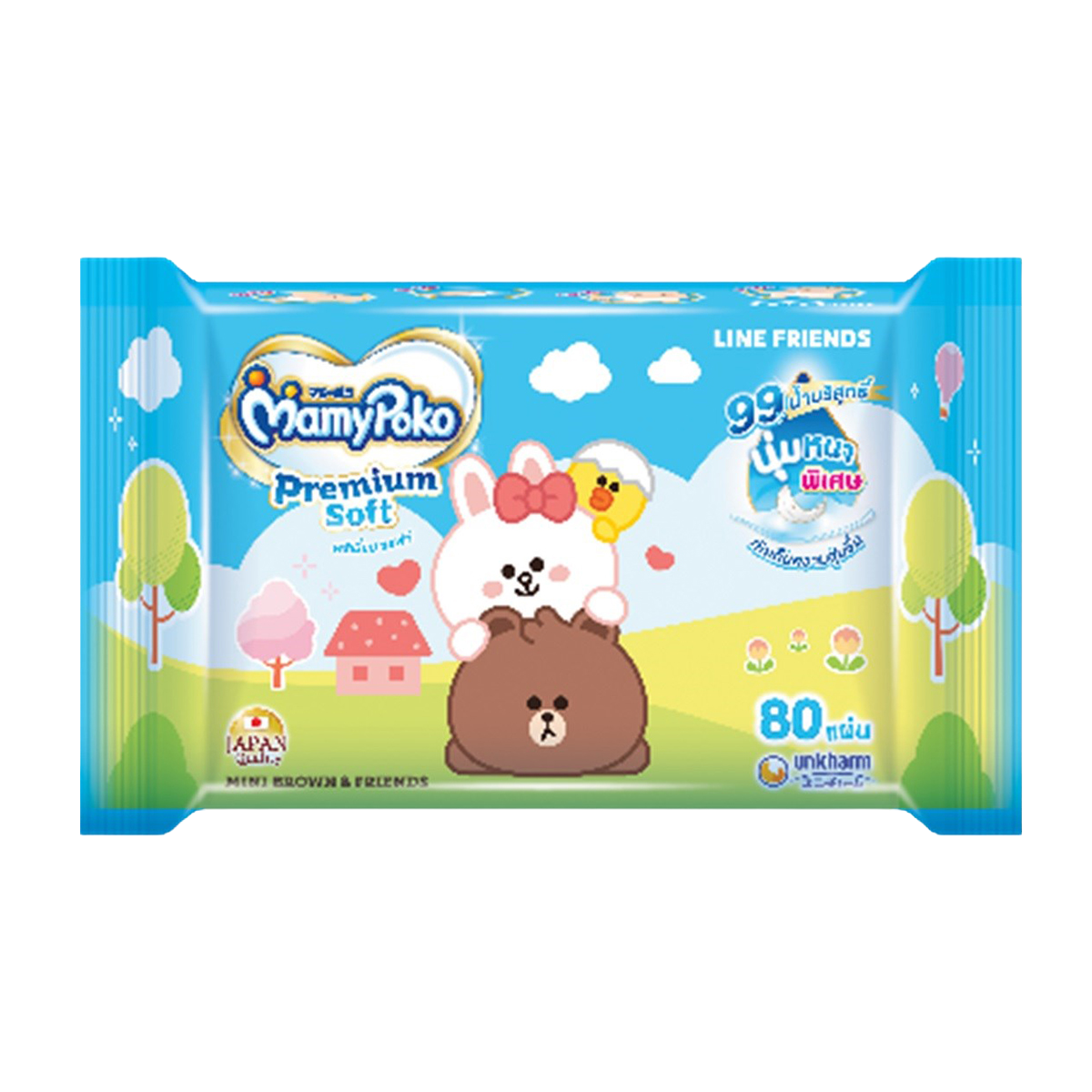 MAMYPOKO WIPE PREMIUM SOFT 80F LINE
