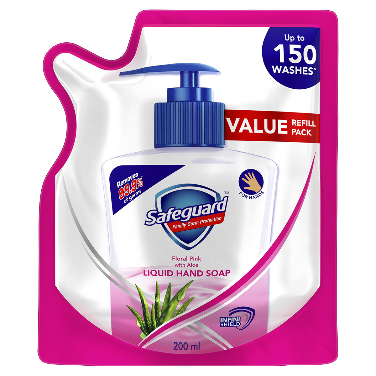 SAFEGUARD FLORAL PINK SOAP 200ML REFILL