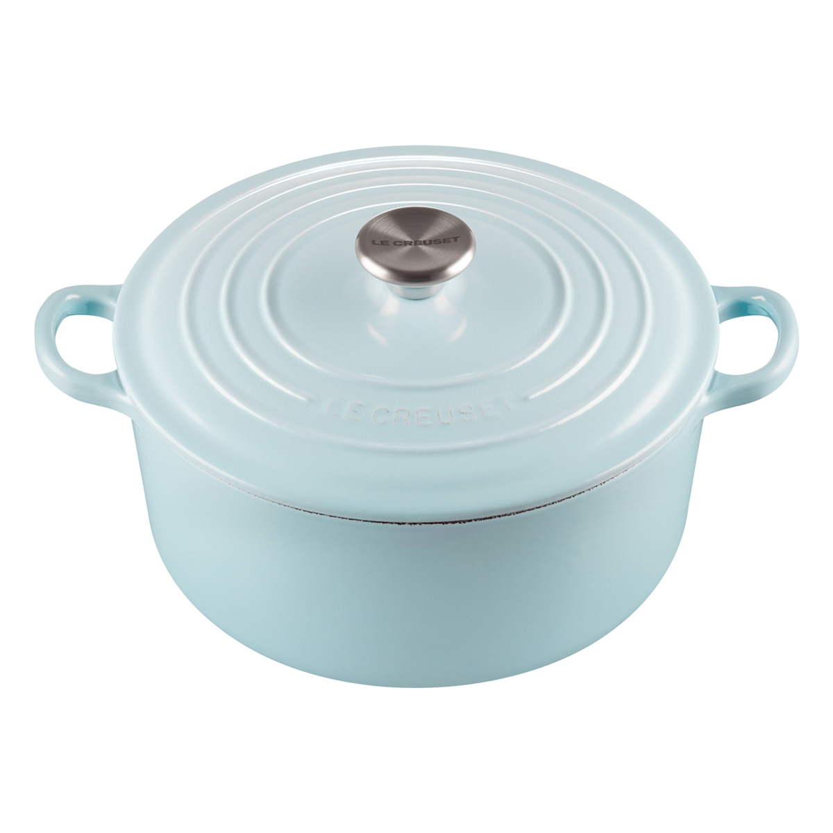 Le Creuset Round Casserole/Oven 18cm Sky Blue Ssknob 2.5Kg Villa Market