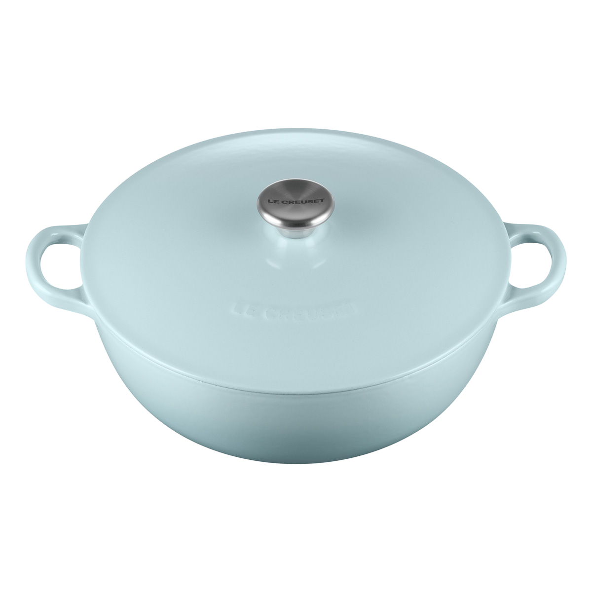 Le Creuset Soup Pot 26cm Sky Blue Ss Knob 4.27Kg Villa Market
