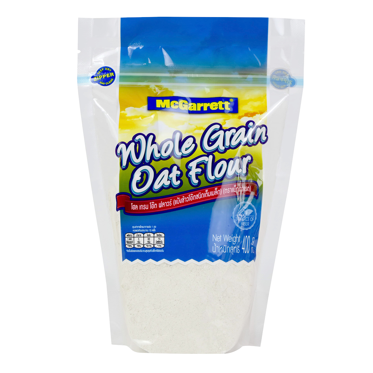 Mcgarrett Whole Grain Oat Flour 400g Villa Market
