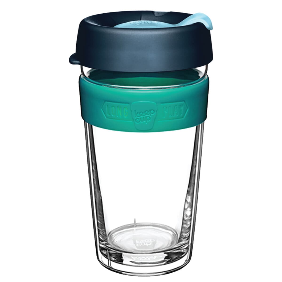 Keepcup Glass Brew Longplay 16oz Winter Green 150g Villa Market